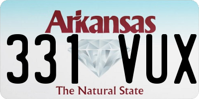 AR license plate 331VUX