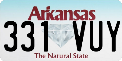 AR license plate 331VUY