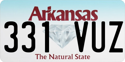 AR license plate 331VUZ