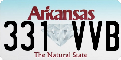 AR license plate 331VVB