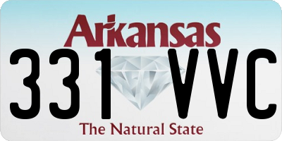 AR license plate 331VVC