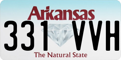 AR license plate 331VVH