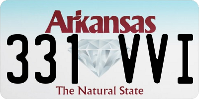 AR license plate 331VVI
