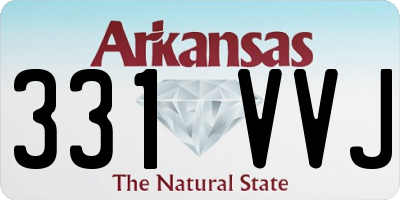 AR license plate 331VVJ