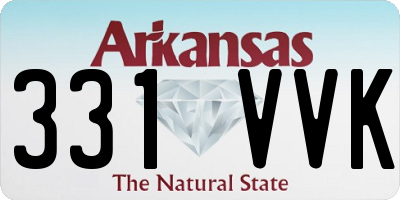AR license plate 331VVK
