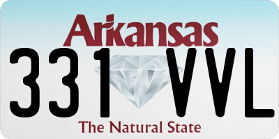 AR license plate 331VVL