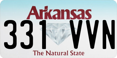 AR license plate 331VVN