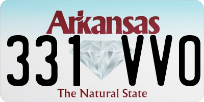 AR license plate 331VVO