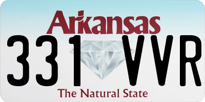 AR license plate 331VVR