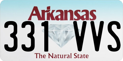 AR license plate 331VVS