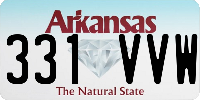 AR license plate 331VVW