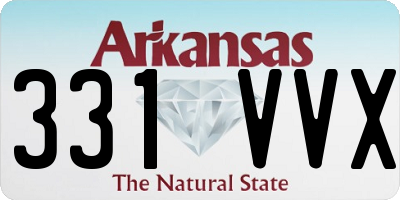 AR license plate 331VVX