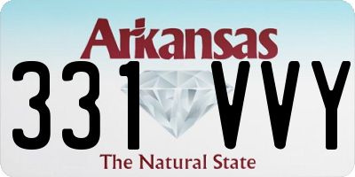 AR license plate 331VVY