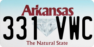AR license plate 331VWC