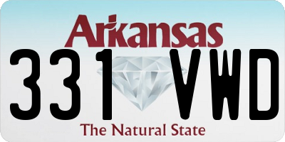AR license plate 331VWD