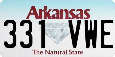 AR license plate 331VWE