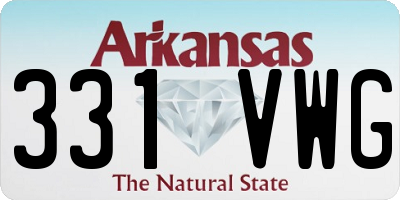 AR license plate 331VWG