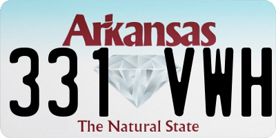 AR license plate 331VWH