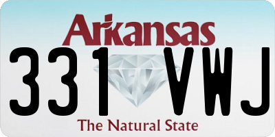 AR license plate 331VWJ