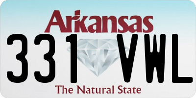 AR license plate 331VWL