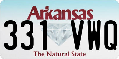 AR license plate 331VWQ