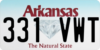 AR license plate 331VWT