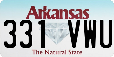 AR license plate 331VWU