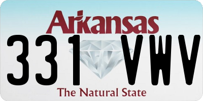 AR license plate 331VWV