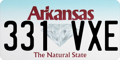 AR license plate 331VXE