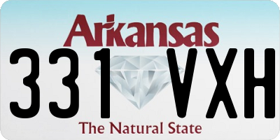 AR license plate 331VXH