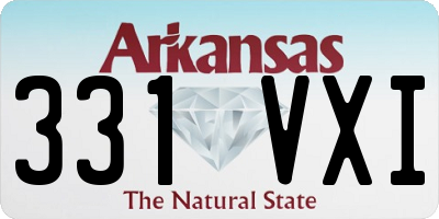 AR license plate 331VXI