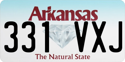 AR license plate 331VXJ