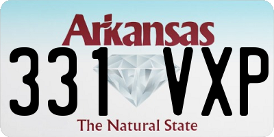 AR license plate 331VXP