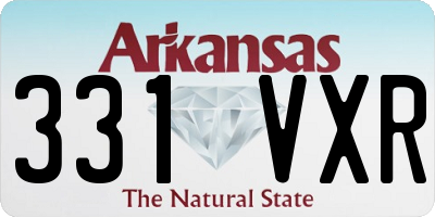 AR license plate 331VXR