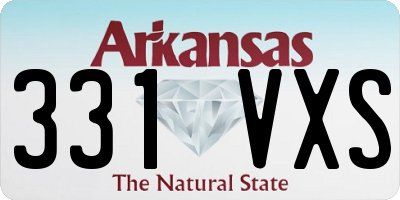 AR license plate 331VXS
