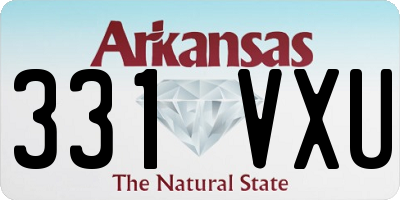AR license plate 331VXU