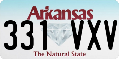 AR license plate 331VXV