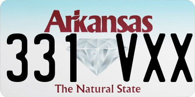 AR license plate 331VXX