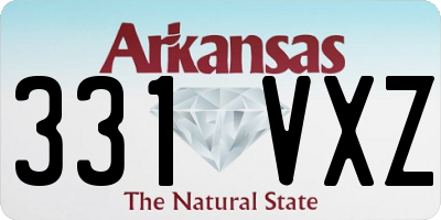 AR license plate 331VXZ