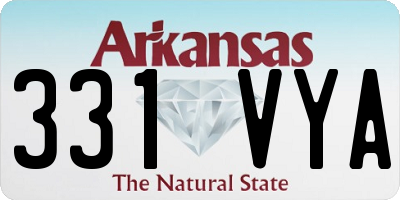 AR license plate 331VYA