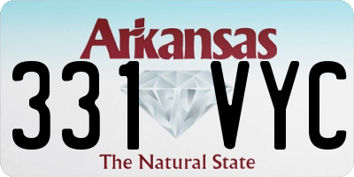 AR license plate 331VYC