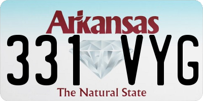 AR license plate 331VYG
