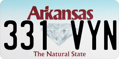 AR license plate 331VYN