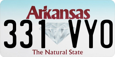 AR license plate 331VYO