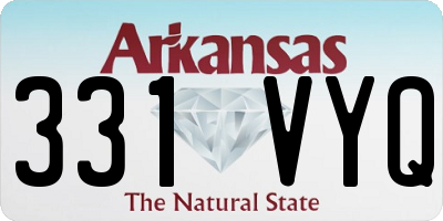 AR license plate 331VYQ