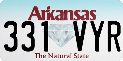 AR license plate 331VYR