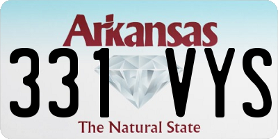 AR license plate 331VYS