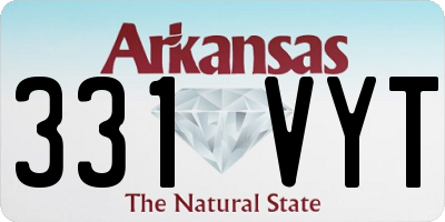 AR license plate 331VYT