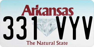 AR license plate 331VYV