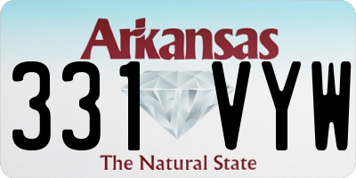 AR license plate 331VYW